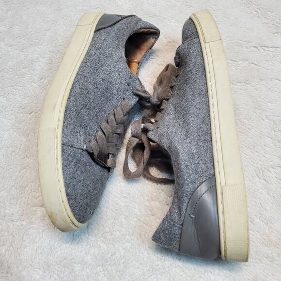 Frye Gray Ivy Low Lace Wool Blend Casual Bohemian Classic Sneakers Shoes Women 8 - Picture 4 of 10